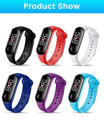 Waterproof M4 Touch Led Digital Watch For Men Fashion - All Colors Available